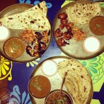 Our delicious thalis at Papa Pancho in Bandra.